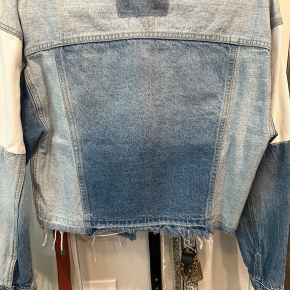 Color Block Denim Jacket - Picture 4 of 4
